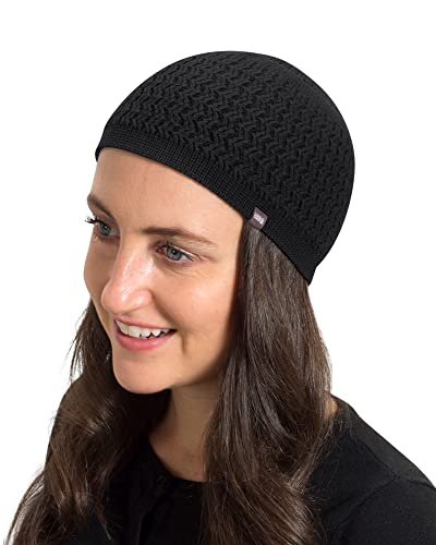 Candid Signature Apparel Skull Caps for Men & Women with Zigzag Knit | 100% Breathable Cotton Beanie Kufi Skully Caps