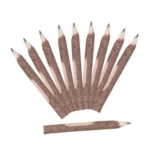 Lápices de Madera Natural VILLCASE 10 piezas 13 cm miniatura 1