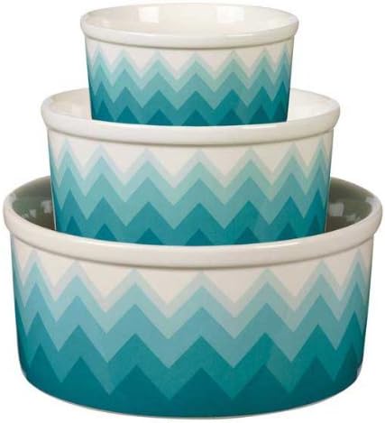 Pet Studio ZW7470 07 79 Chevron Orchid Dish Bowl, 34-Ounce