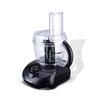 Rico FF Food Processor with Citrus Juicer, Chopper, Shredder and Slicer with Bowl, Black