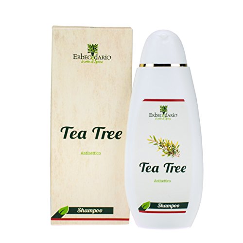 Shampoo Naturale Tea Tree Erbecedario, Coadiuvante Per La Prevenzione Dei Pidocchi, Per Prurito Cuoio Capelluto, 1 Flacone Da 250 ml