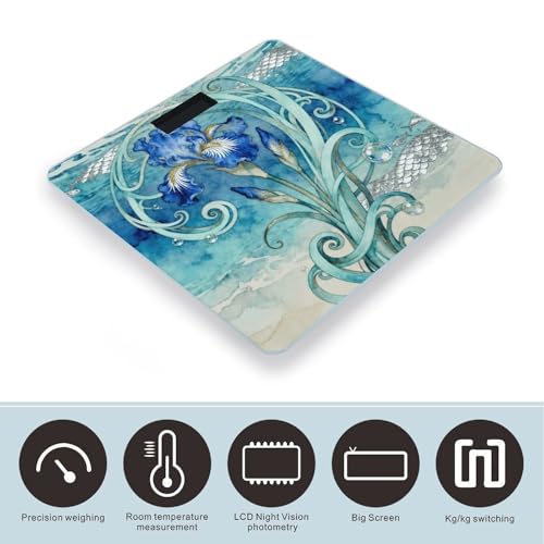 Báscula digital de baño Floral Vines con diseño antideslizante miniatura 3