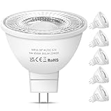 Nottac MR16 LED Bulbs, 12V 5W (50W Halogen Equivalent) Cool White 6500K 38° Beam Angle LED MR16 Non-Dimmable for Indoor/Outdoor Landscape, Recessed, Track Lighting, GU5.3 Bi Pin Base, 6 Pack - Image 1