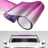 Semine Autofenster Sonnenblende Streifen Tönungsfolie Frontscheibe Schützen Schatten Aufkleber DIY Auto Decor