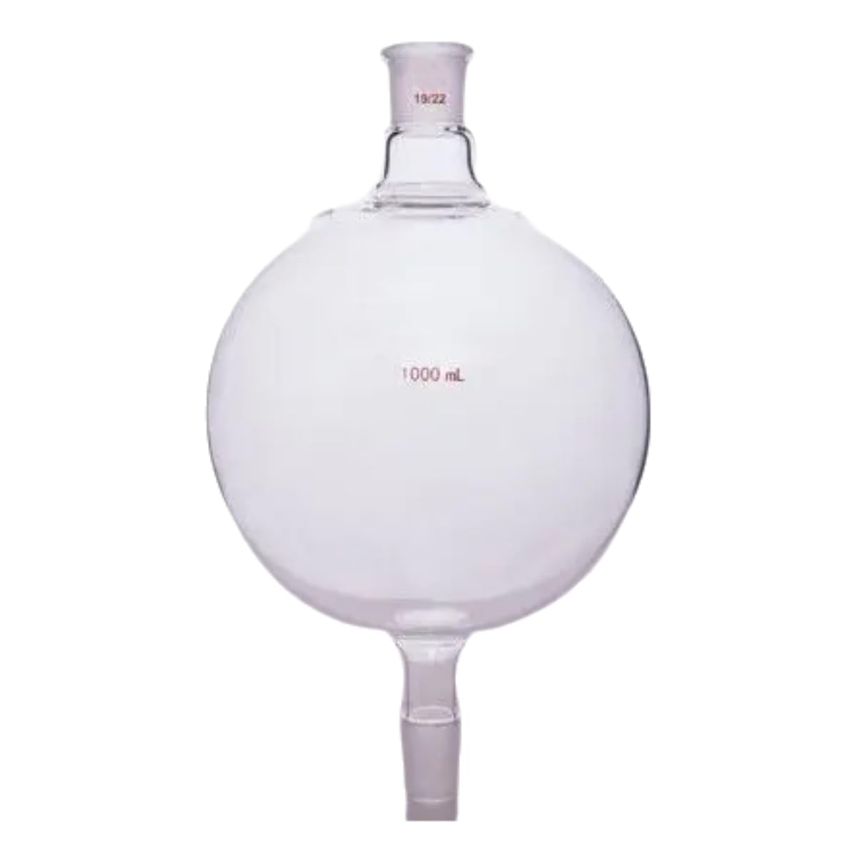 Glass Chromatography Reservoir Flask Lab Distillation Biomass Bottle with 19/22 Joint for Lab 1000ml