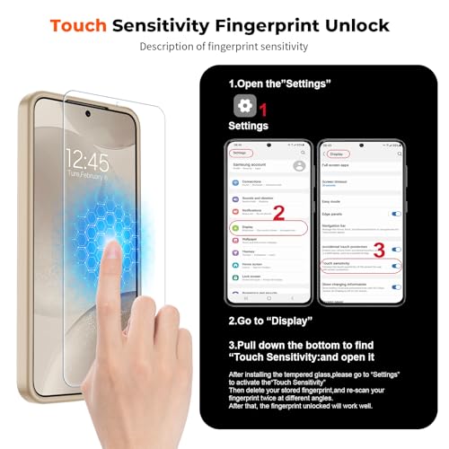 Image of SUPFINE Magnetic for Samsung Galaxy S24 Plus Case / S25 Plus Case with Screen Protector, (Built-in Magnets) (Military Grade Drop Protection) Slim Translucent Shockproof Phone Case,Pink Gold