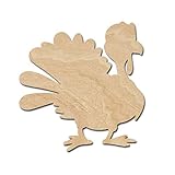 Turkey Wood Cutouts for crafts, Laser Cut Wood Shapes 5mm thick Baltic Birch Wood, Multiple Sizes...