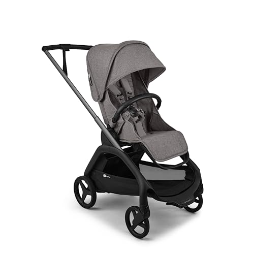 Image of Bugaboo Dragonfly Plus Stroller Car Seat Compatible Compact Fold - Grey Melange