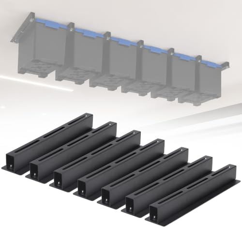 FULUPET 6-Bin Garage Ceiling Storage Rails