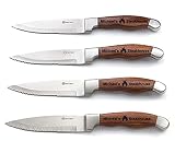 ONLY GIFTS Personalized Steak Knives | Set Of 4 Serrated Steak Knife Set…
