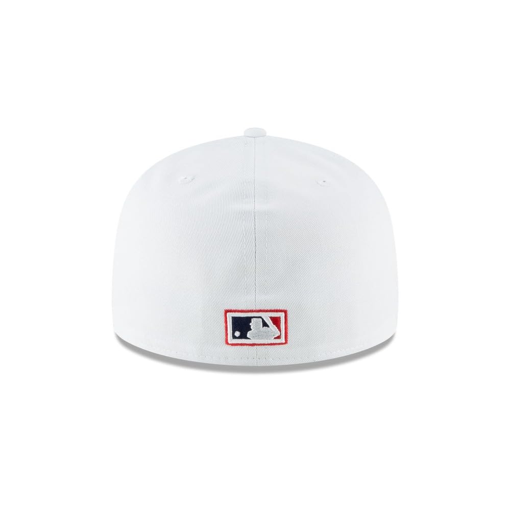 New Era MLB 59FIFTY Chicago White Sox Team-Farbe, Weiß, Marineblau, Cooperstown, authentische Kollektion, auf Feld-Baseballkappe