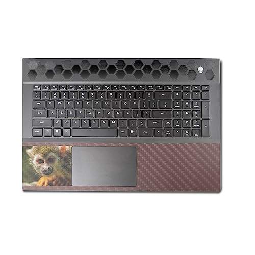 Image of MightySkins Carbon Fiber Skin Compatible with Alienware M18 R1 (2023) Full Wrap Kit - Squirrel Monkey | Protective, Durable Textured Carbon Fiber Finish | Easy to Apply | Made in The USA
