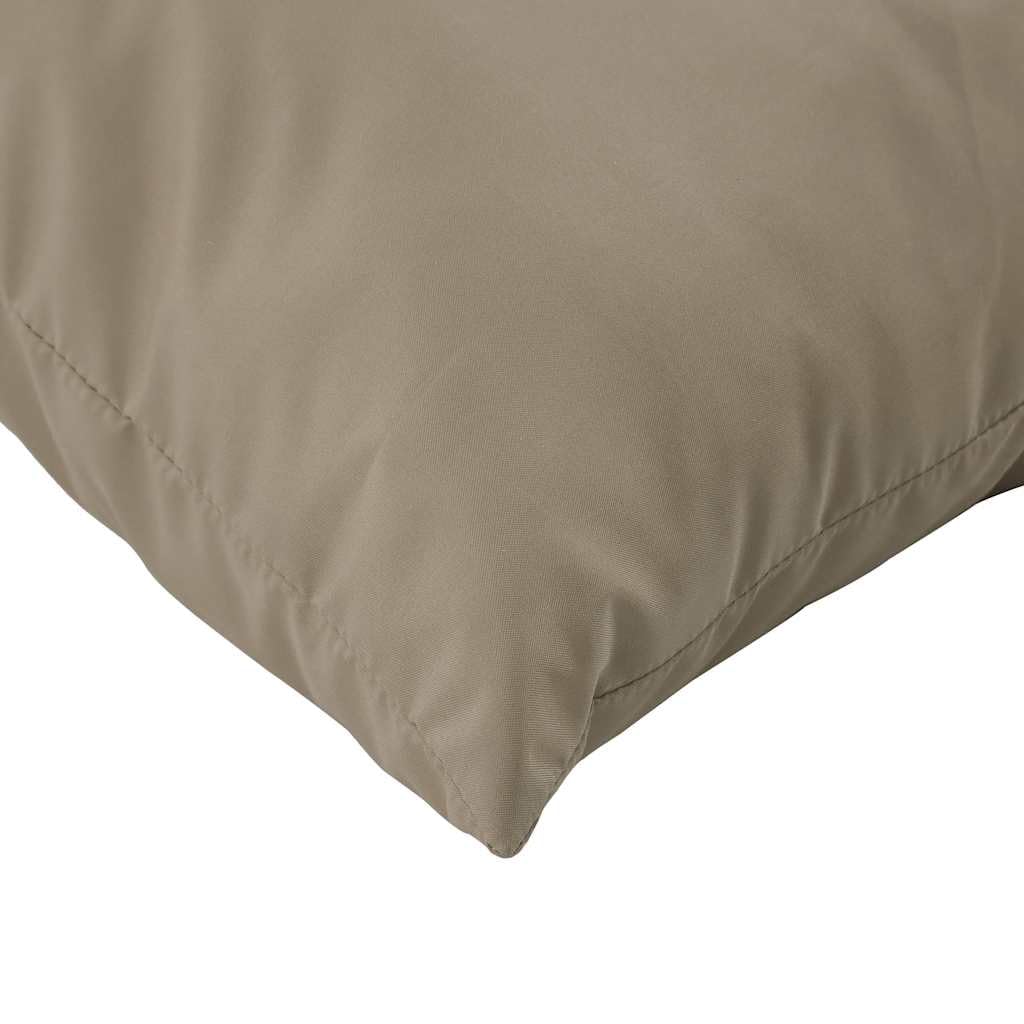 vidaXL Lot de 2 Coussins de Palette Imperméables, Galette de Siège Jardin, Tissu Oxford Taupe