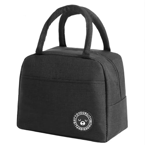 DisMa | Bolsa Térmica Porta Alimentos | Lonchera Portátil de Tela con Asas, Aislamiento térmico, Reutilizable para Comida | Tamaño ideal 22x18x11 cm | Lunch bag para Oficina, Escuela o Picnic