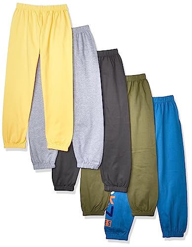 Image of T2F Boys Mid Rise Regular Fit Track Pants Pack of 2
