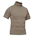 Produktbild KEFITEVD Military Shirt Männer Army Oberteil Combat Hemd Baumwolle Sommer Shirt Wandern Fitness Kurzarm T-Shirt Elastisch Slim Fit Khaki S