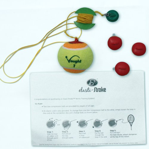 Vaught Sports Elasti-Stroke Training Tennis Set, 1 Ball