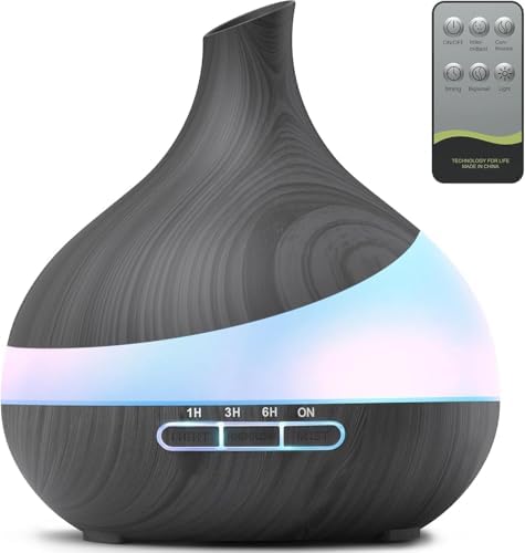 500ML Essential Oil Diffuser: Aroma Diffuser with Remote Control ...