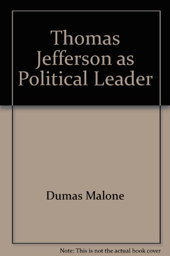 Thomas Jefferson as Political Leader B001RBJSRW Book Cover