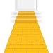 Beistle S53629AZ1 Yellow Brick Road Novelty Aisle Floor Runner Princess Decorations Party Supplies, 24" x 10'