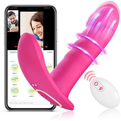 App Remote Control Wearable Panty Vibrator, 2 In 1 Dildo & Vibrating Panties Dual Sex Stimulator For G Spot Clit,Aisitelu Invisible Butterfly Panty Vibrator Adult Sex Toys For Women Couples Pleasure #TOP10