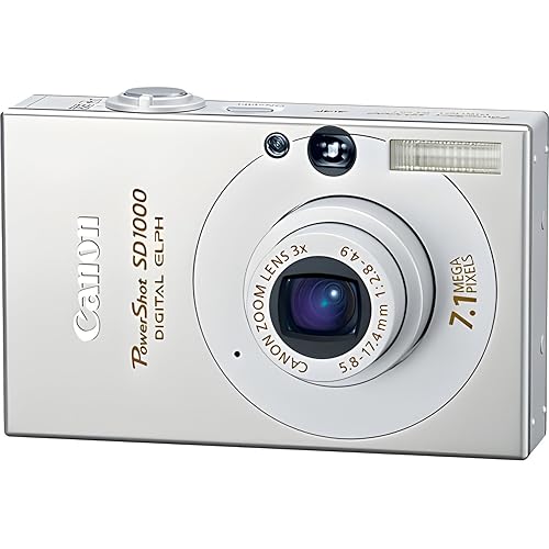 Canon PowerShot SD1000 7.1MP Digital Elph Camera with 3x Optical Zoom (Silver) (OLD MODEL) by Canon - Used condition - US$218.64