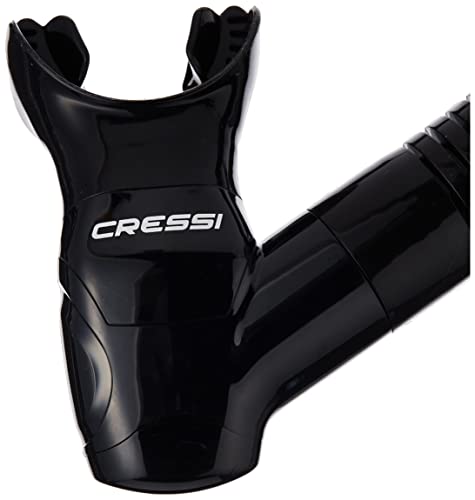 Cressi Scuba Diving Snorkeling Kit - Freediving Mask & Dry Snorkel | F1 & Supernova Dry: Designed in Italy, Black Mask/Black Snorkel - Thumbnail 4