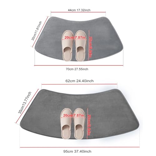 Séchage rapide tapis de bain absorbant et tapis de sol incurvé doux - 3