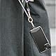 2 Stück Universal Handykette Pads aus Edelstahl, Multifunktionale Handy-Lanyard-Patches, Kompatibel mit den meisten Smartphones, Sicher und Robust, Schwarz (Schwarz)
