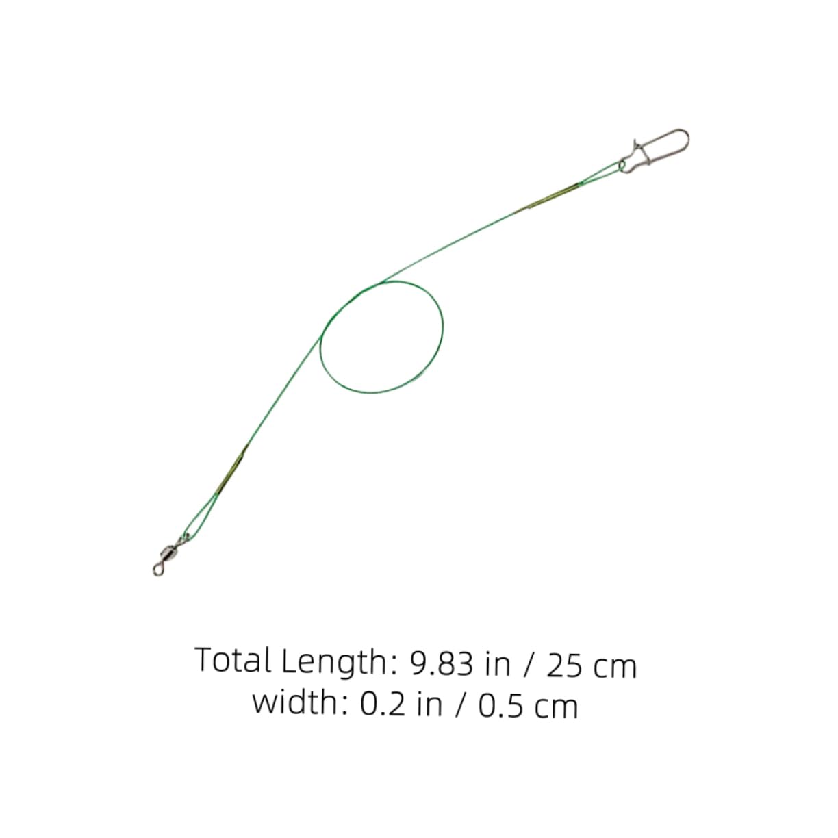 30pcs Fishing Leader: Fish Wire Leaders with Swivels and Snaps - Heavy Duty and Bite Proof Steel Fishing Equipment for Hooks and Rigs