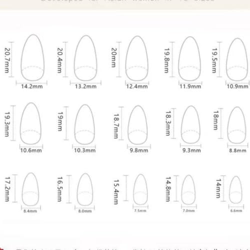 Image of White French Tip Press on Nails Short Almond Fake Nails Flower False Nail with Rhinestone Design Gold Glitter Glue on Nails Glossy Acrylic Nail Full Cover Nude Stick on Nail for Women Manicure 24Pcs