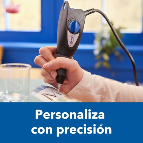 Miniatura 2 de Dremel 290 - Grabadora 35w, Kit Herramienta De Grabado Con 3 Puntas Y 4 Plantillas Para Grabar Cristal, Cuero, Madera