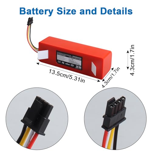 Batería de 6800 mAh compatible con Xiaowa E35 y Roborock con celdas de litio estables 4