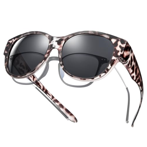 Tinhao Gafas De Sol Polarizadas Que Se Ajustan Sobre Gafas, Gafas De Sol De Gran Tamaño, Gafas De Sol De Ojo De Gato Sobre Gafas De Conducción, Protección Uv, Ligeras, Gris Leopardo Tinhao Gafas De Sol Polarizadas Que Se Ajustan Sobre Gafas, Gafas De Sol De Gran Tamaño, Gafas De Sol De Ojo De Gato Sobre Gafas De Conducción, Protección Uv, Ligeras, Gris Leopardo