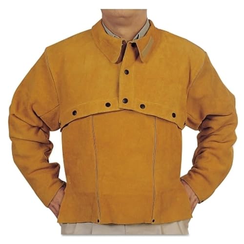 BEST WELDS 902-Q-2-XL - Leather Cape Sleeves, Snaps Closure, X-Large, Golden Brown