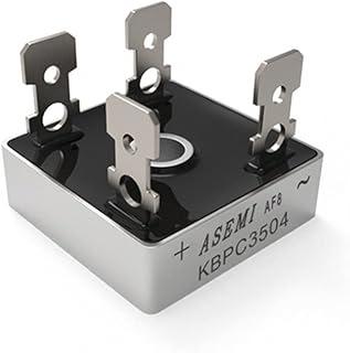 (Pack of 2pcs) ASEMI KBPC3504 Bridge Rectifier diode 35A 400V Sliver Metal Case can Replace KBPC2504