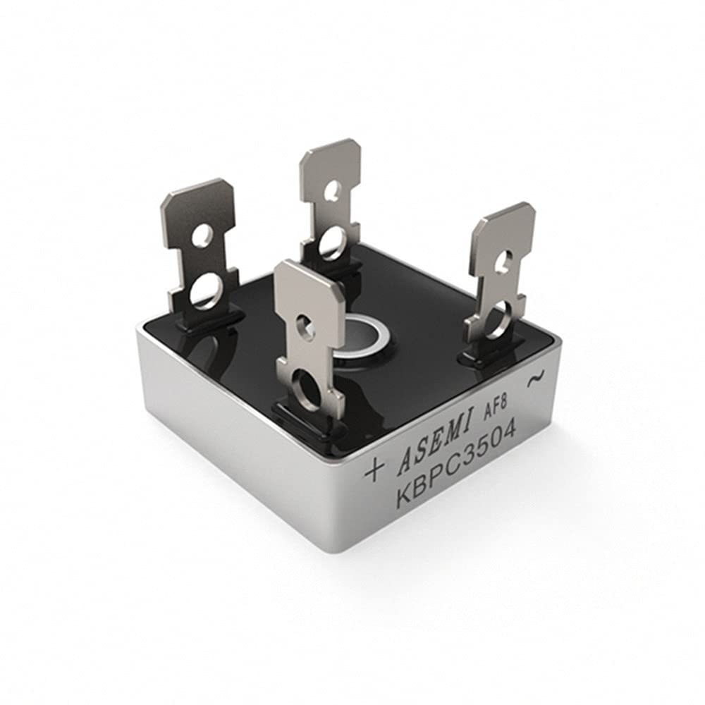 (Pack of 2pcs) ASEMI KBPC3504 Bridge Rectifier diode 35A 400V Sliver Metal Case can Replace KBPC2504