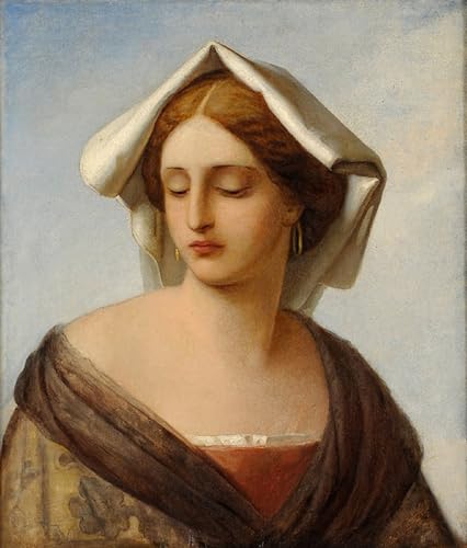 Portrait Einer Venezianerin Impression Toile Affiche Art Mural Moderne Anselm Feuerbach 60x90