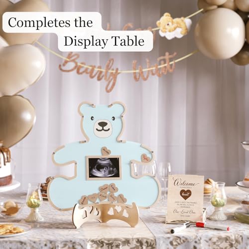 Image of The Real Bossy Baby Baby Memory Keepsake Frame Guestbook - Luxury Baby Shower & First Birthday Guest Book Alternative - Preserve Wishes, Messages & First Year Memories in a Beautiful Nursery Display
