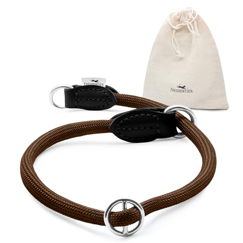 FREUDENTIER Zugstopp Halsband Hunde - Retriever Halsband - Hundehalsband Zugstopp für kleine,...