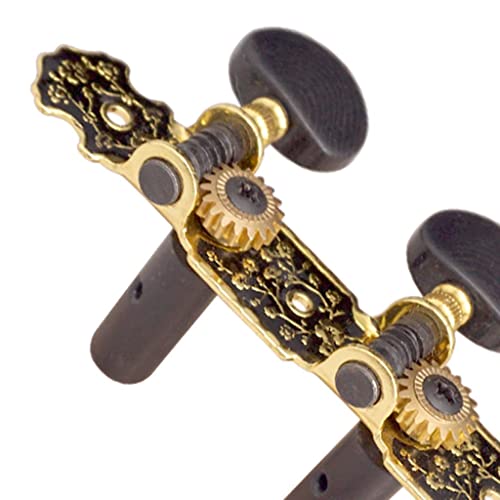 1 Par de Tarraxas de Afinação de Guitarra Clássica Acústica Esquerda E Direita Afinadores de Cabeças