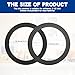 RQYEKDO 2PC Kitchen Sink Strainer Gasket Seal Rings， Fits Standard 3-1/2 inch Sink Drains,Garbage Disposal Rubber Seal Kit for InSinkErator 80032 Compatible Models, No Plumber's Putty Required (1Pack)