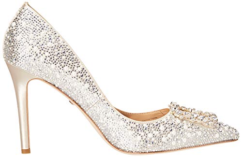 Badgley Mischka Womens Cher Ii Pump, Ivory Satin, 8 Us #TOP5