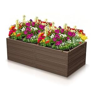 Jurhan Rechteckiges Hochbeet aus Kunststoff 149 cm