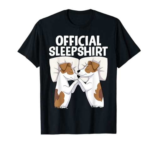 Sleeping Jack Russell Terrier Pyjamas Official Sleep T-Shirt