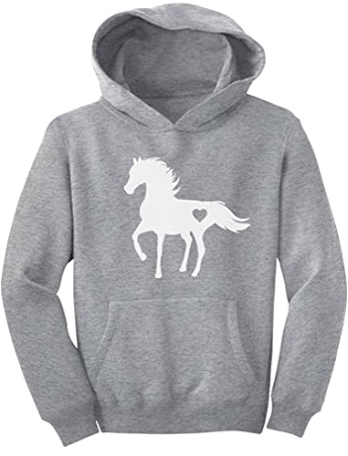 Tstars Horse Lover Hoodie for Kids - Equestrian Pullover Sweatshirt Gift for Boys and Girls Who Love Horses