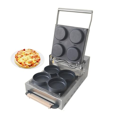 Máquina for hacer pizzas de 3000 W, máquina for crepes, for en miniatura, for panqueques y multifuncional, antiadherente para principiantes uso de bricolaje