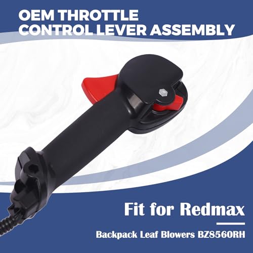 Levier de commande d'accélérateur Redmax BZ8560RH gâchette de rechange plastique noir
