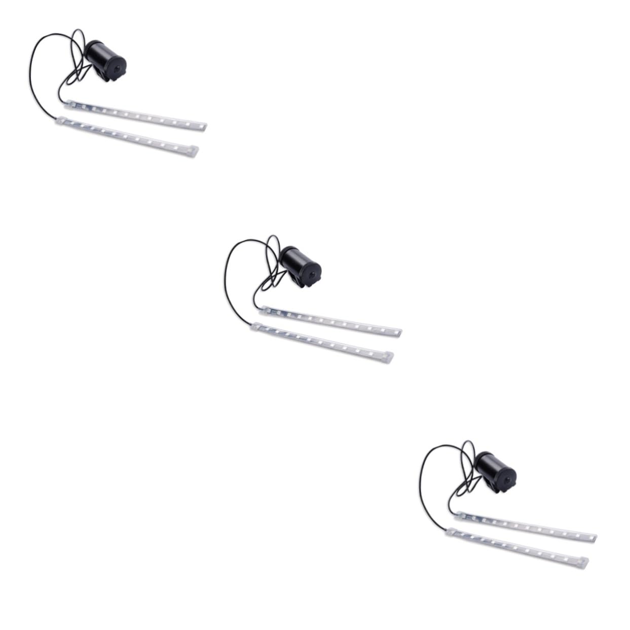BESPORTBLE Lot de 3 Feux de Vélo à LED 5 8 Couleurs 8 Modes Faciles à Installer