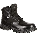 Rocky Men's Alpha Force 6 Inch Steel Toe Work Boot,Black,10 M US